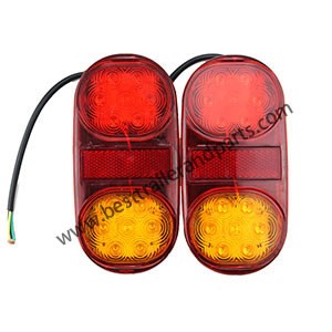 14LED Double Color Oval Tail Light