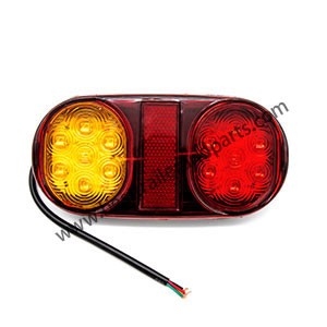 14LED Double Color Oval Tail Light