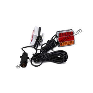 16LED Double Color Magnetic Tail Light Kit (Red & Yellow Lampshade)