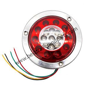 19LED Iron Electroplating Ring Double Color Round Tail Light