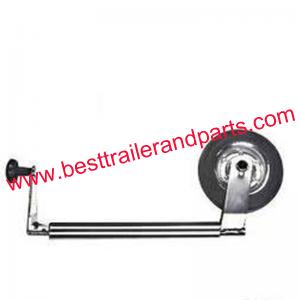 35mm Jockey Wheel With 160*40mm Rubber Wheel Metal Rim