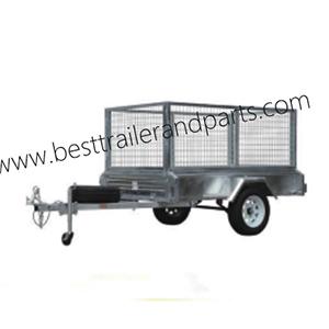 7*5 tilt box trailer with cage