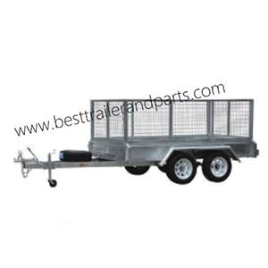 9*5 tadem axle box trailer with cage