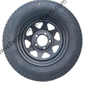 Black Trailer Wheel