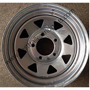 Galvanized rim and tyre