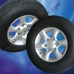 Trailer Aluminium alloy rim and tyre 03