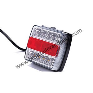 Trailer Square LED Waterproof Tail Light Kit A