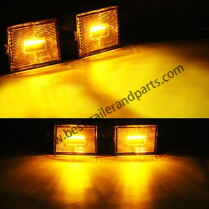 Trailer Square LED Waterproof Tail Light Kit B