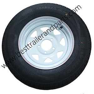 white or Black Trailer Rim